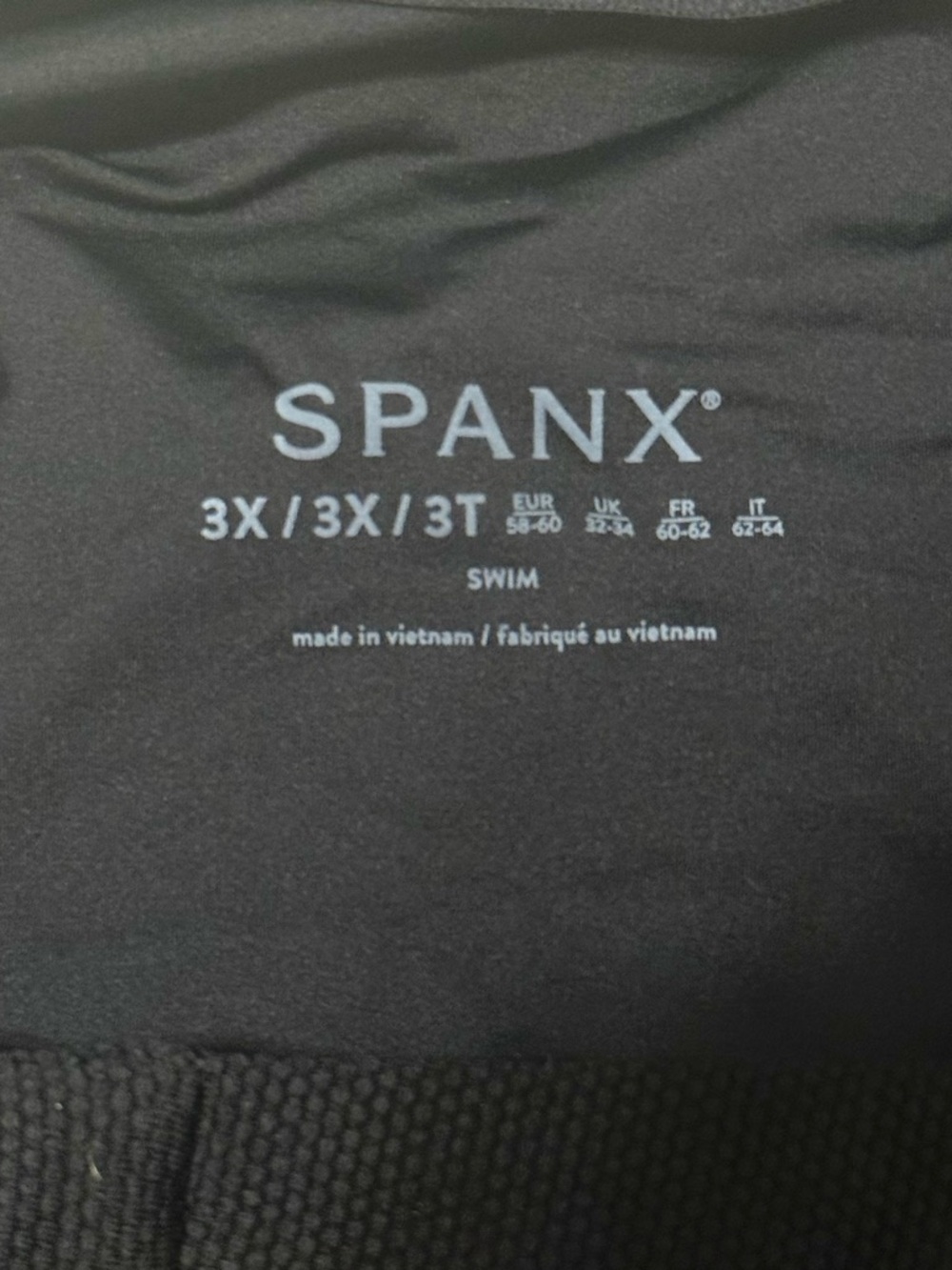 NWT SPANX 3X Plus Size Shaping Halter One Piece Swimsuit Black Tummy Control - Picture 10 of 10